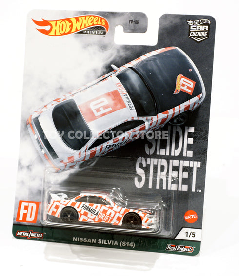 Hot Wheels Slide Street Nissan Silvia S14 Formula Drift Diecast Car